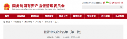 【羅勒網】國資委再打假！這175家公司是假央企